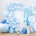 PartyWoo Baby Blue Balloons 127pcs Light Pastel Sky Aqua Blue Color | Different by PartyWoo