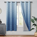DWCN 100% Blackout Curtains for Bedroom 63 Inch Long by DWCN