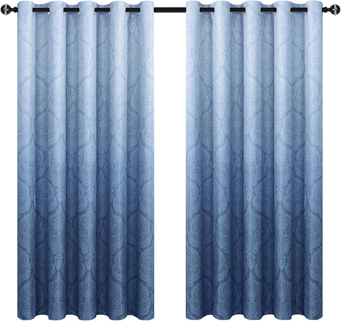 DWCN Ombre Blackout Curtains for Bedroom - Image 9