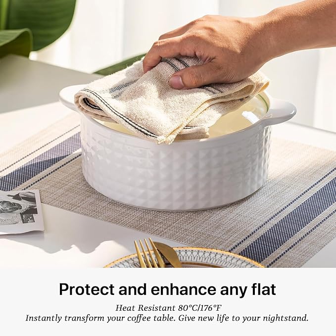LEXMORE PlaceMats Set of 12 Vinyl/Plastic Woven Place Mats - Image 5