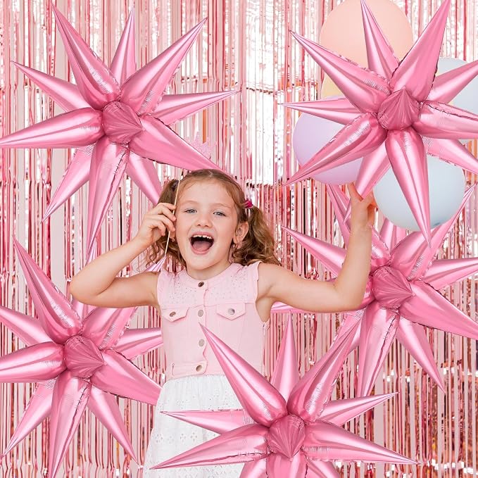 74 PCS Pearl Pink Star Balloons - Image 6