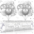 Silver 25th Wedding Anniversary Decorations by CASLON