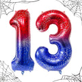 40 Inch Spider Theme Number Foil Balloons, Large Number 13 Balloons by TNCDJKPA