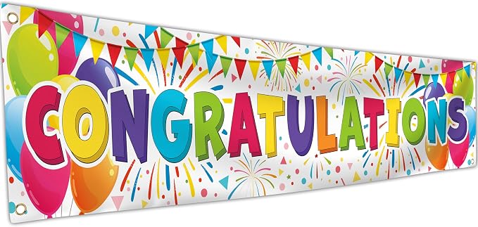 Congratulations Banner by Bravita