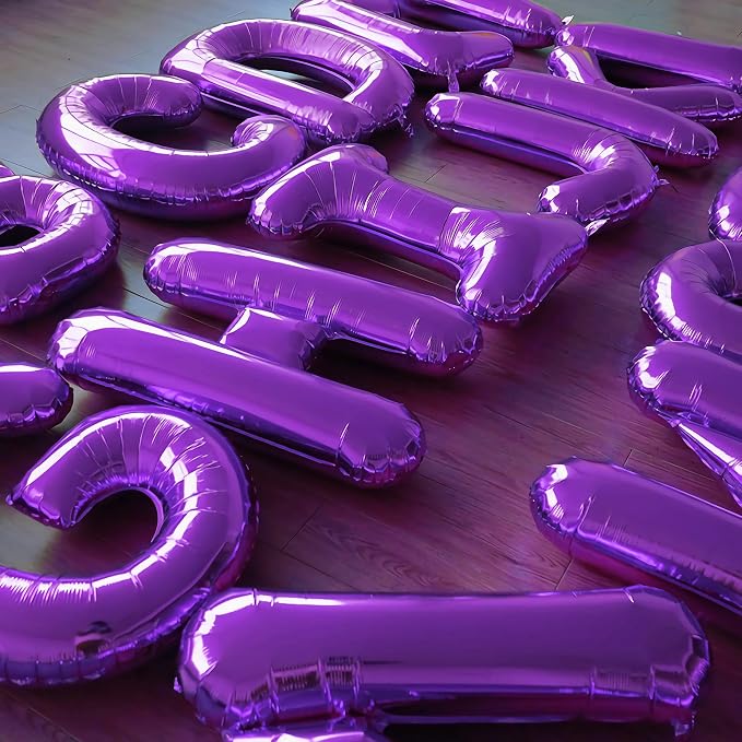 Happy Birthday Balloon Banner Custom Phrase Balloons letter 16 inch - Image 4