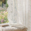 Anmao Vintage Lace Curtains 84 Inches Long 2 Panels Set, Romantic Elegant Light by Anmao