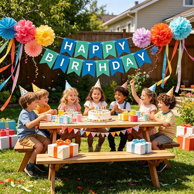 Happy Birthday Banner Birthday Party Supplies - Image 7