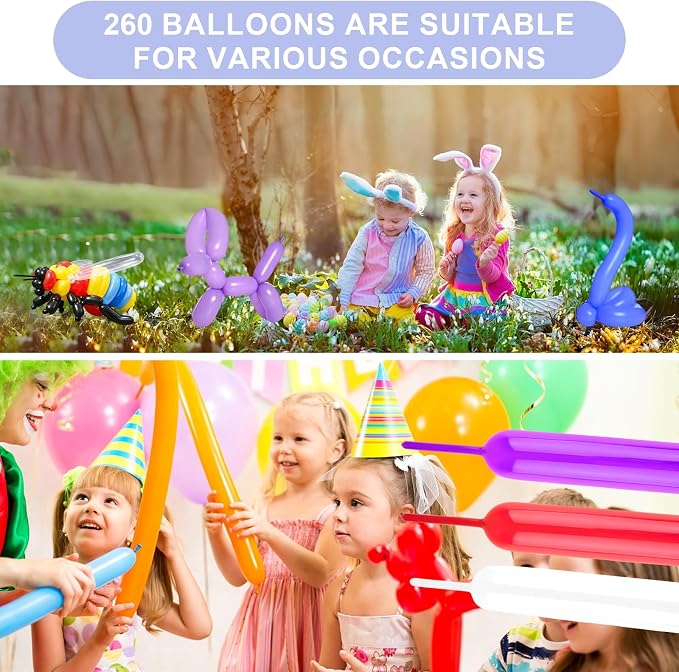260 Balloons 100 PCS Multi - Image 6