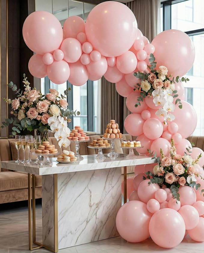 Sempertex Round Pastel Matte Pink Balloons, 11 Inch, Graduation, Baby Shower - Image 3