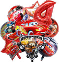 9 Pcs Car Theme Happy Birthday Decorations, Cute Cartoons Party Decorations by COWSTOOK