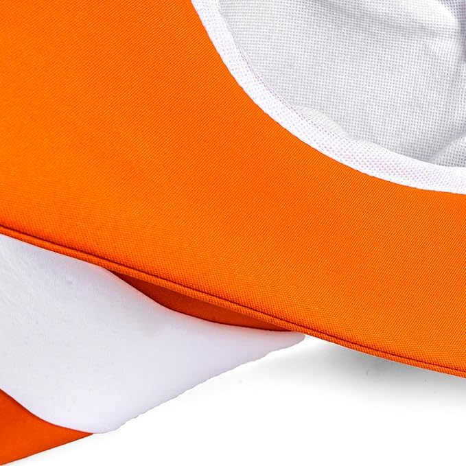 Orange and White Halloween Costume Party Traffic Cone Funny Hat - Image 5