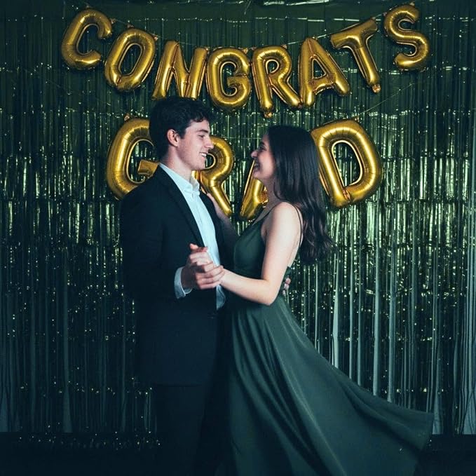 Dark Green Matte Foil Fringe Curtain Backdrop Party Decorations | 4 PCS 6.6×3.3 - Image 9