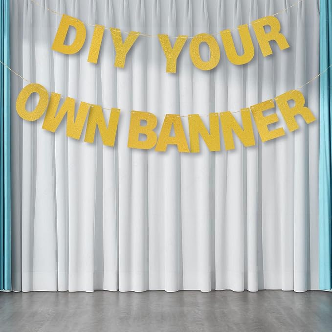 DIY Banner Kit with Letters Glitter Banner Letters Customizable Birthday - Image 6