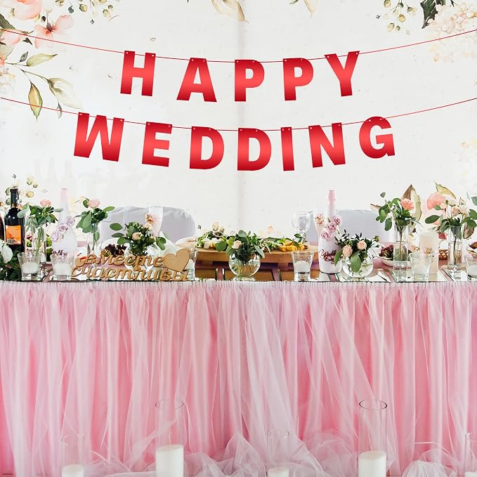 DIY Banner Kit with Letters Bright Red Customizable Birthday Banners Graduation - Image 4