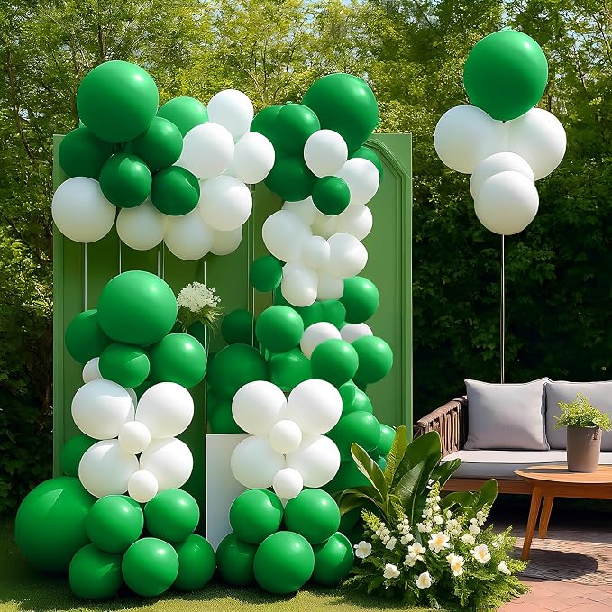 Dark Green Balloons 100 Pack 12 Inch Forest Green Extra Thick Latex Party - Image 5