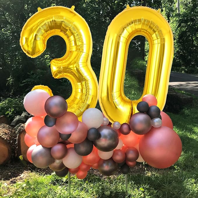 30 Number Balloons Large Foil Number Balloon Big 40 Inch - Image 3