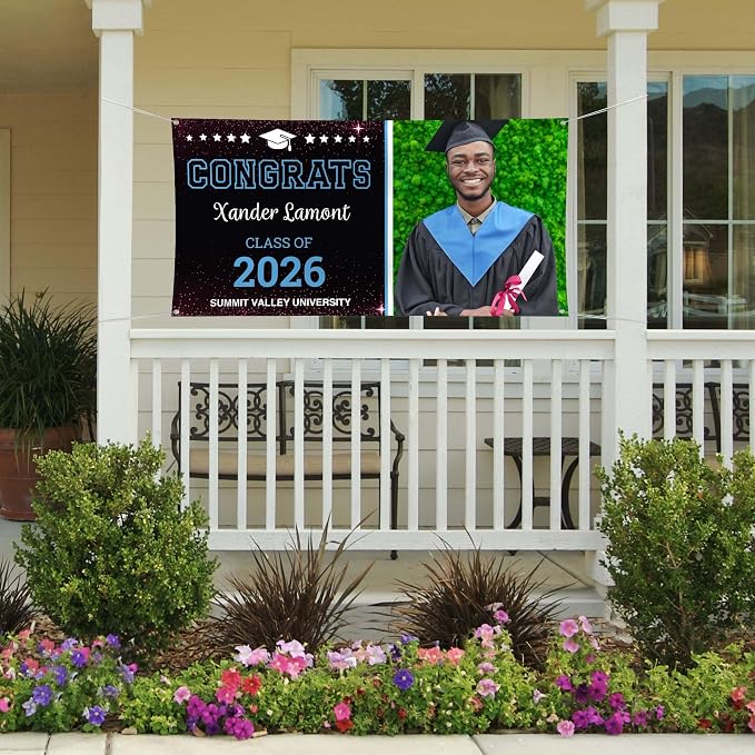 Graduation Banner Backdrop, Custom Class of 2026 - Image 4