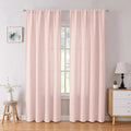 Tollpiz Linen Curtains Living Room Rod Pocket Semi Sheer Curtain Burlap Light by Tollpiz