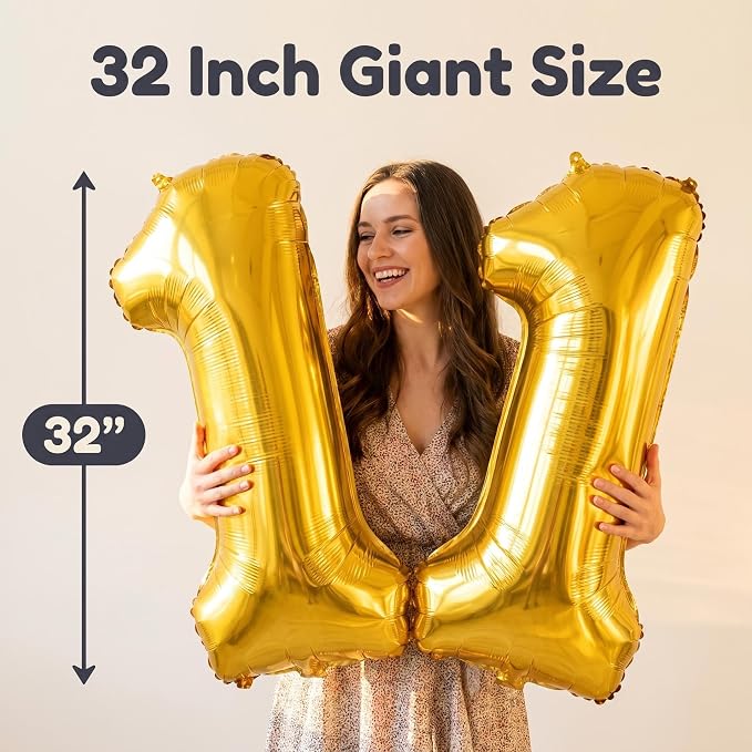 Number 11 Balloon Foil Mylar Balloons - Image 4