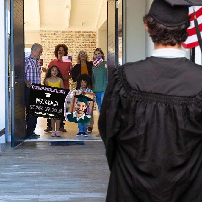 Graduation Banner, Personalized Class of 2026 Backdrop - Image 6