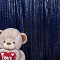 JYFLZQ Navy Blue Sequin Backdrop Curtains 6ft x 8ft 1 Panel Glitter Photo Booth by JYFLZQ