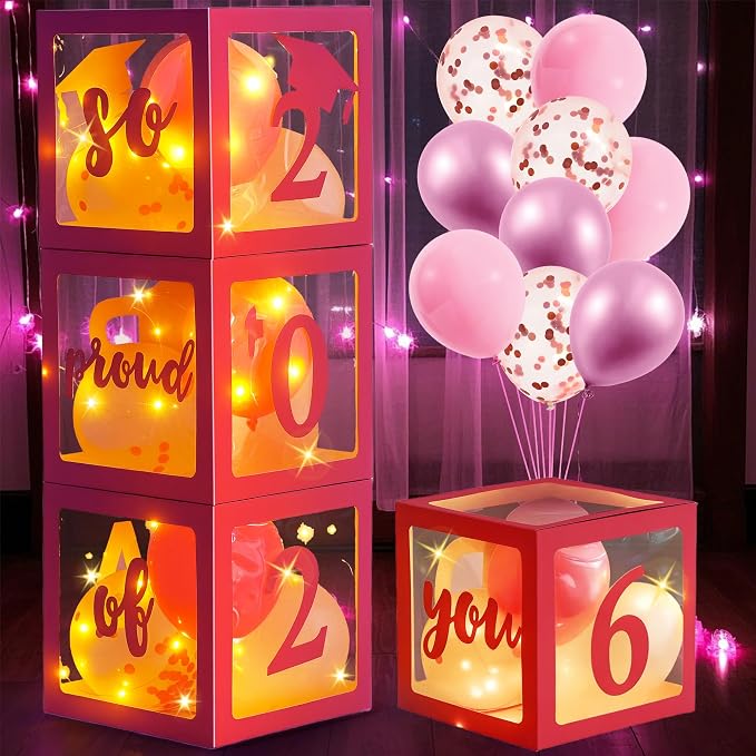 AYGXU Graduation decorations class of 2026 pink- Graduation Decorations - Image 6