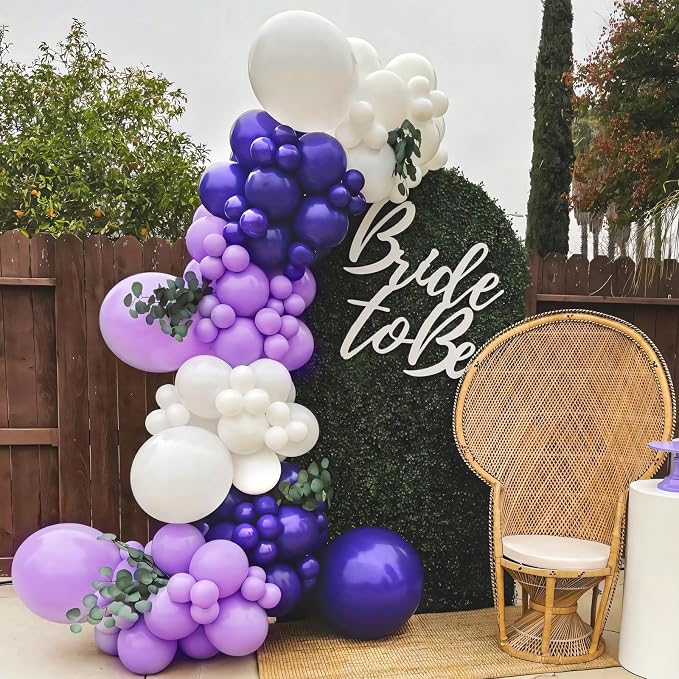 Light Purple Balloons Different Sizes 135pcs 18 12 10 5 Inch Lavender Purple - Image 4