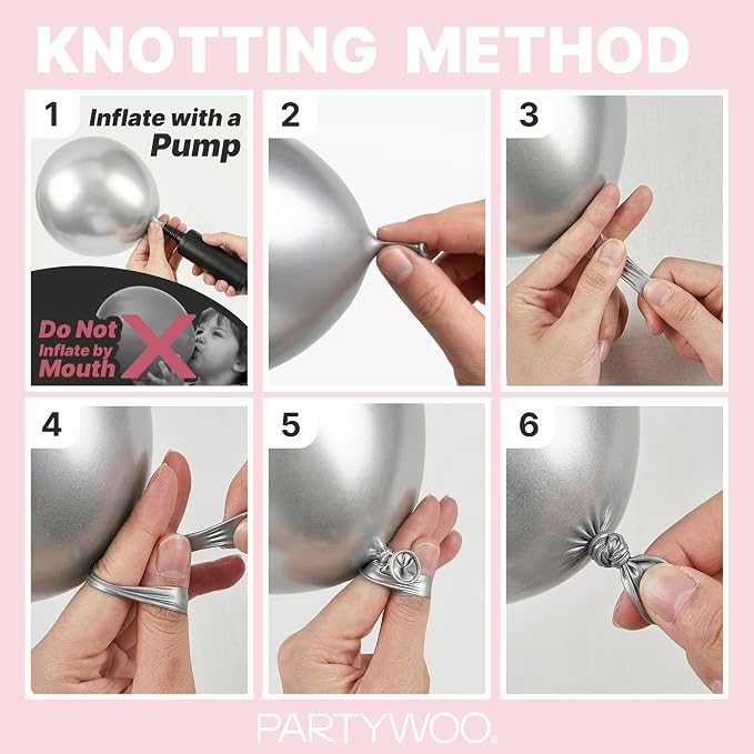 PartyWoo Pale Pink Balloons 140pcs Light Pastel Baby Pink Color | 18 12 10 5 - Image 7