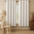 80% Boho Blackout Curtains 72 Inch Linen Blend Drapes 2 Panels | Vintage by Unknown