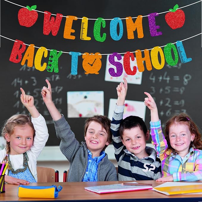 Welcome Back to School Banner for First Day of School Decorations - Image 4