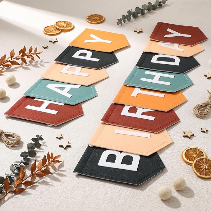 Hahafelt 131 Pcs Felt DIY Custom Banner Kit, Make Your Own Personalized Banner - Image 4