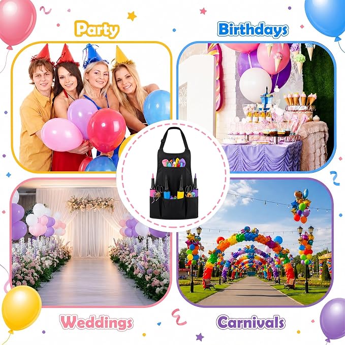 Cuffbow Multi Pocket Balloon Organizer Apron, Balloon Organizer Apron - Image 7