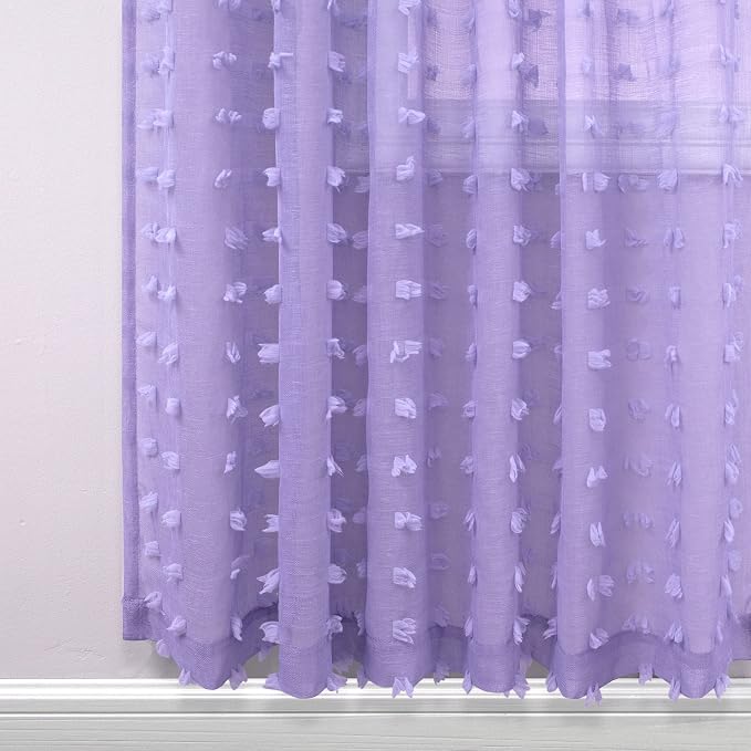 Lavender Sheer Curtains 96 Inches Long - Image 5