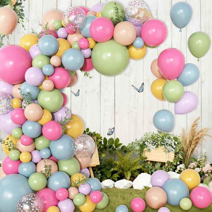 Amandir 153Pcs Flower Balloons Arch Garland Kit Different Sizes | 18 12 10 5in - Image 7
