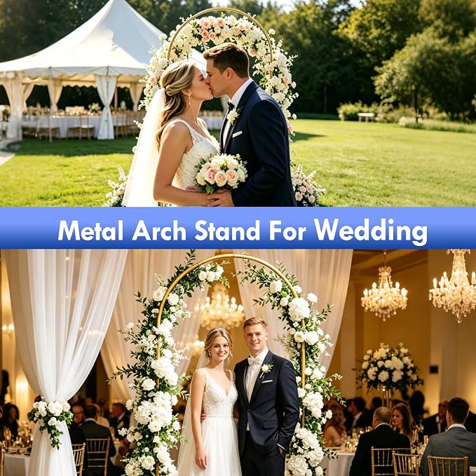 7.2FT Arch Backdrop Stand, Wedding Backdrop, Baby Shower, Bridal Shower - Image 7