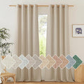 NICETOWN Linen Angora Curtains for Living Room, Grommet Privacy Assured Semi by NICETOWN
