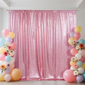 SquarePie 7x7ft Fuchsia Pink Sequin Backdrop, High Density Non-Transparent by SquarePie