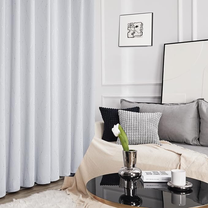 Deconovo Living Room Curtains 84 Inches Long, Thermal Insulated, Room Darkening - Image 5