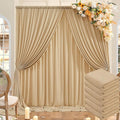 30ft x 10ft Wrinkle Free Champagne Backdrop Curtains by ENJOYYOURPARTY