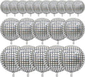 PartyWoo Silver Disco Ball Large Giant Foil Balloons 20pcs Different Sizes | 22 by PartyWoo