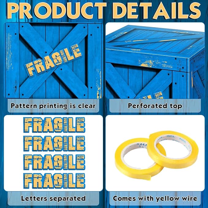 Qilery 16 Pcs Balloon Box Party Military Supply Fragile Loot Drop Box Party - Image 4