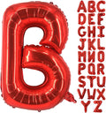 Lovoir 40 Inch Large Red Letter B Balloons Big Size Jumbo Mylar Foil Helium by Lovoir