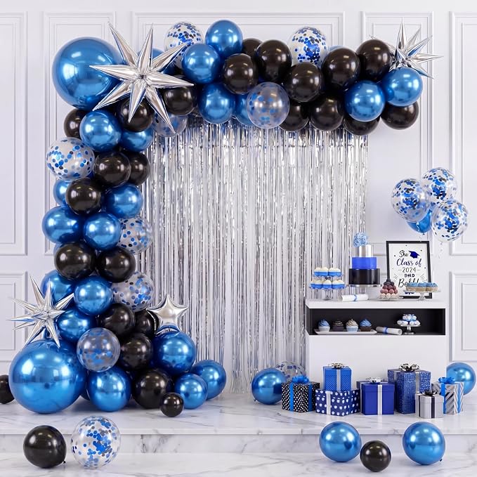 Capoda 148 Pcs Blue Silver Balloon Garland Arch Kit - Image 7