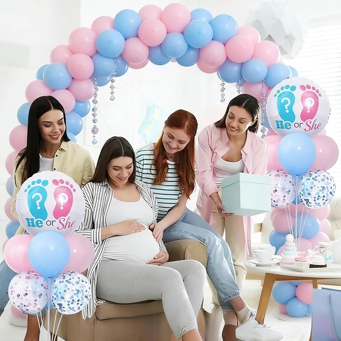 Gender Reveal Balloon Table Centerpiece Stand Kit 2 Set - Image 2