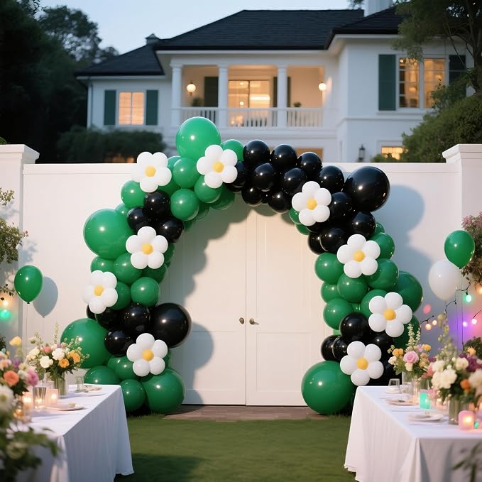 Black Balloons 145pcs Different Sizes 5in 10in 12in 18in Shiny Metallic Black - Image 5