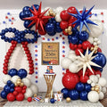Red White Blue Balloons Arch kit 4th of July Navy Royal Blue Red Sand White by HILAVO