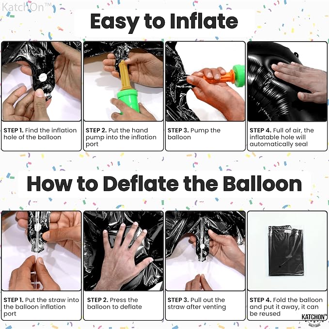 KatchOn Giant Black 16 Balloon Numbers Foil 40 Inch 16 Birthday Decorations | - Image 3