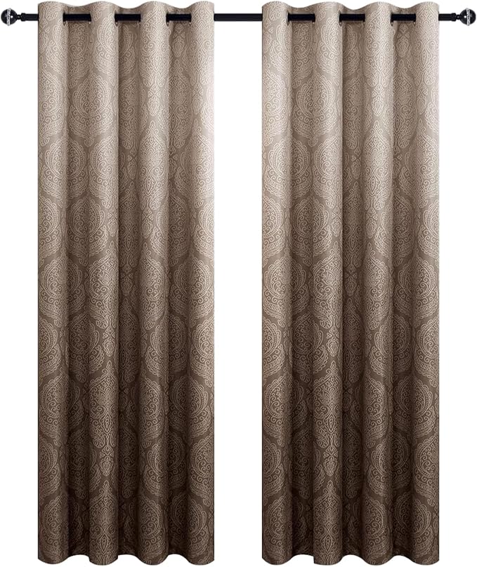 DWCN Ombre Room Darkening Curtains 84 Inch Length - Image 8