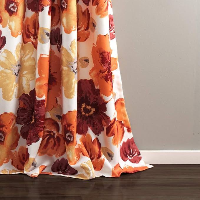 Lush Decor Leah Room Darkening Window Curtain Panel Pair, 84 inch x 52 inch - Image 4