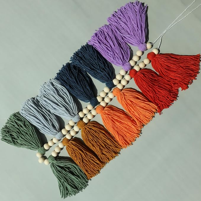 DCJHFJ Boho Tassel Garland Wall Hanging - Image 7